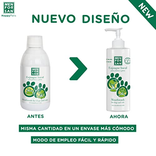 MENFORSAN - Antisarro enjuague bucal para perros y gatos, 500 ml