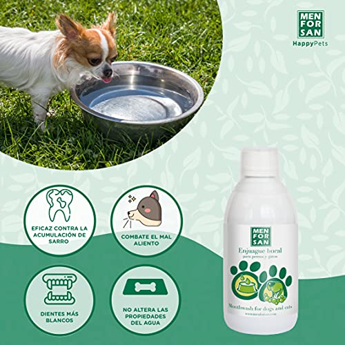 MENFORSAN - Antisarro enjuague bucal para perros y gatos, 500 ml