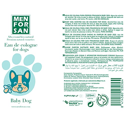 MENFORSAN Colonia para perros baby dog 125ml, Fresco y duradero