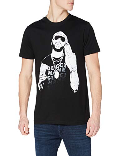 MERCHCODE Merch Código Hombre Gucci goldmane Money tee – Camiseta, Hombre, Gucci Mane Money tee, Negro, Small