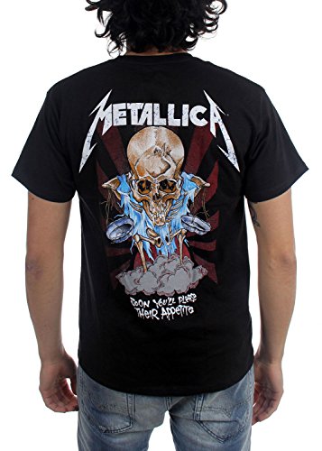 Metallica Doris_Men_bl_TS: L Camiseta, Negro (Black Black), Large para Hombre