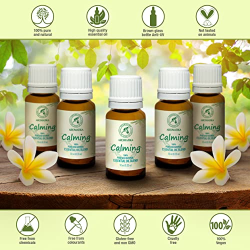 Mezcla Aceite Esencial 10ml - Lavanda, Naranja & Limón - 100% Puro & Natural para Aromaterapia - Relajación - Buen Humor - Difusores y Velas Caseras