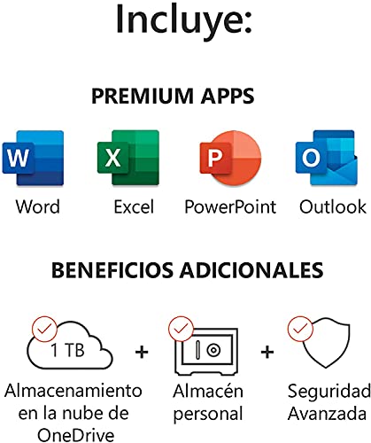 Microsoft 365 Familia | Apps Office 365 | PC/MAC/teléfono | Suscripción anual | 12+3 Meses | + McAfee Total Protection 2022 | 6 Dispositivo | 12 Meses | PC/Mac/Android/Smartphones - Código por email