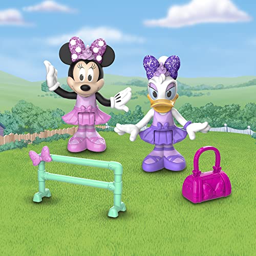 Minnie, 2 Figuras articuladas de 7,5 cm con Accesorios, diseño de Bailarina, Juguete para niños a Partir de 3 años, Mcn172