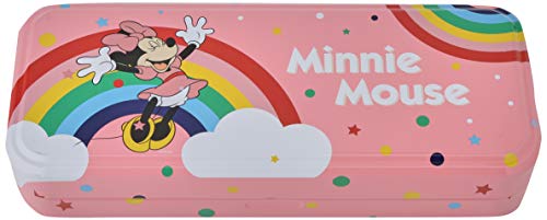 Minnie Mouse Lip & Face Tin - Set de Maquillaje para Niñas - Maquillaje Minnie - Neceser Maquillaje, Selección de Productos Seguros en una Lata de Maquillaje Reutilizable con 3 Pisos