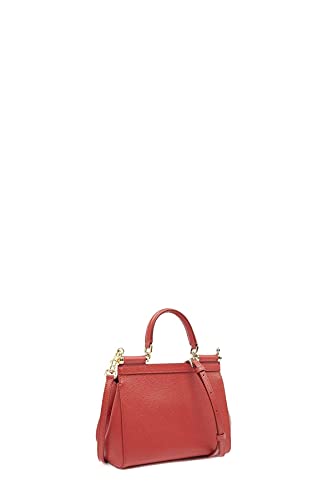 Moda De Lujo | Dolce E Gabbana Mujer BB6003A100180303 Rojo Cuero Bolso De Mano | Temporada Permanente