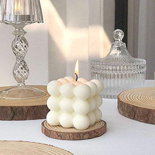 Molde de Vela Molde de Vela Silicona Molde de Vela para Hacer Velas en 3D Adornos Vela Perfumada Cera de Soja Jabón Hecho a Mano Molde de Torta Molde de Fabricación Artesanal 1pieza