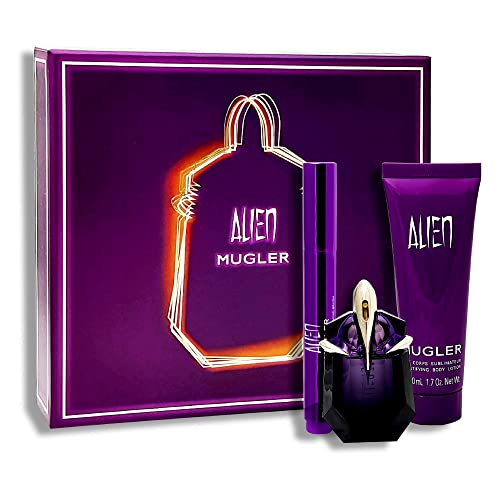 Mugler alien eau parfum 30ml recargable + locion corporal 50ml + eau parfum 10ml