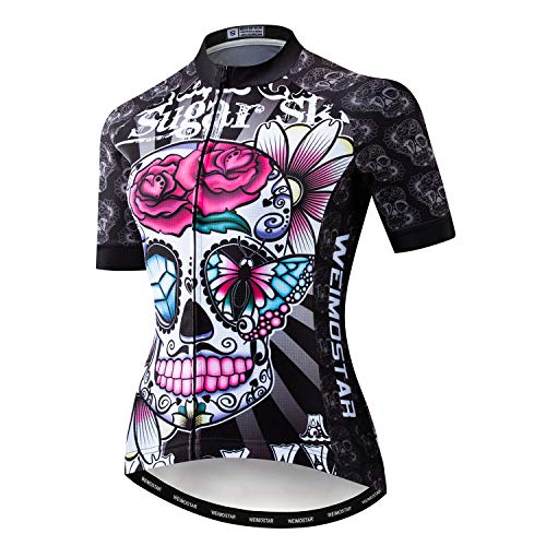 Mujeres Ciclismo Jersey Manga Corta Ciclo Racing Camisa Pantalones Cortos Bicicletas Chica Ropa Deportiva, Niñas, A3., S(For Your chest30.5-33")