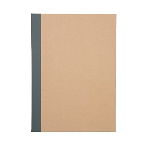 MUJI Cuaderno de papel de reciclaje con reglas, color beige A5 (x10)