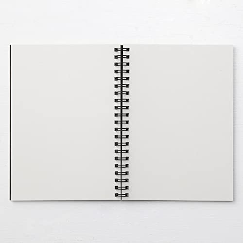 MUJI Cuaderno de papel de reciclaje doble anillo liso gris B6 (x10)