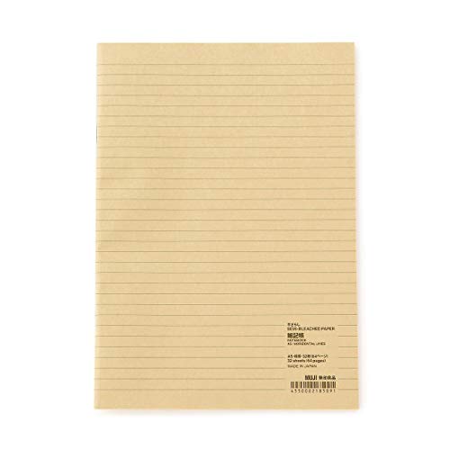 MUJI Cuaderno SEMIBLEACHED forrado A5 (x20)