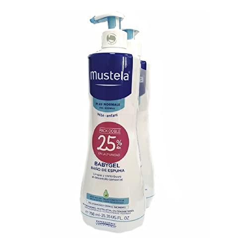 Mustela BABYGEL PACK GEL BAÑO 750 ML 2ºUD. 25%DT