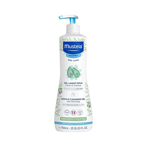 MUSTELA Gel de baño Suave válvula dosificadora, Negro, 750 ml (Paquete de 1)