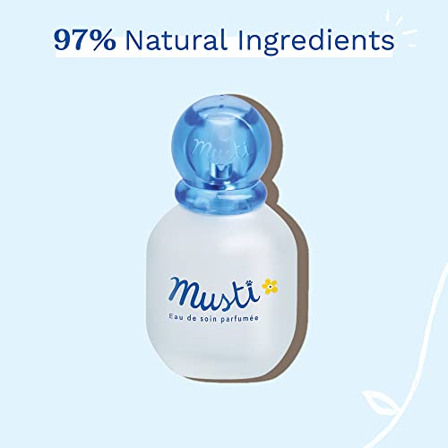 Mustela Musti Eau de Soin-Perfume bebé 50 ml. vaporizador, Negro