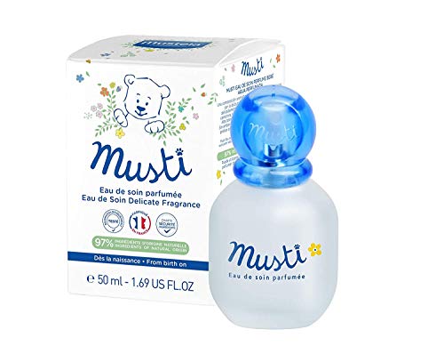 Mustela Musti Eau de Soin-Perfume bebé 50 ml. vaporizador, Negro