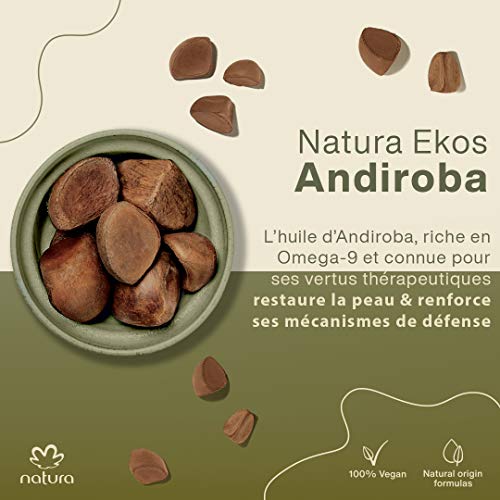 NATURA - Leche Hidratante Corporal Andiroba Natura Ekos - Firmeza e Hidratación Hasta 30 h - Para Pieles Secas y Deshidratadas - Absorción Rápida - 100% Vegano - Cruelty Free - 400 ml