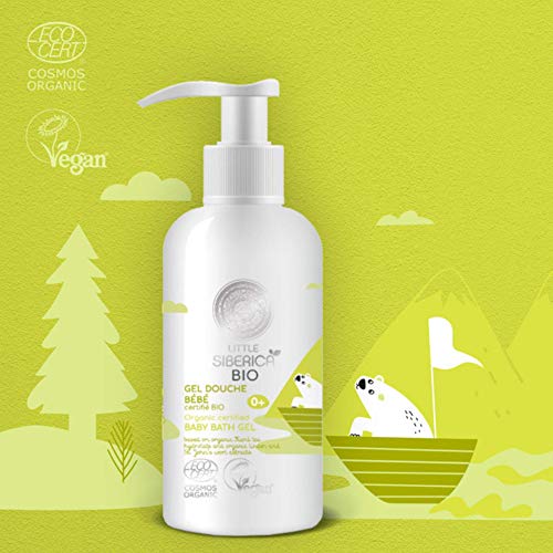 Natura Siberica Little Siberica. Gel de baño certificado orgánico para bebés, 250 ml