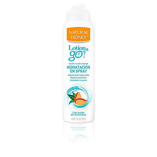 Natural Honey Loción Corporal en Spray Lotion&Go! Hidratación 200ml, Paquete de 6, Total 1200 ml