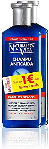 Naturaleza Y Vida Champú Anticaída Cabello Graso - 2 Unidades