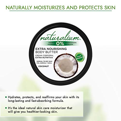 Naturalium Crema Corporal Coco - Crema Hidratante Extra Nutritiva , Sin Parabenos, Sin Colorantes, 200 ml