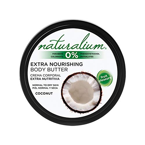 Naturalium Crema Corporal Coco - Crema Hidratante Extra Nutritiva , Sin Parabenos, Sin Colorantes, 200 ml