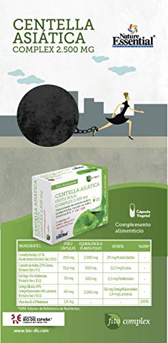 Nature Essential Centella Asiatica Complex - 2500mg, 60 Cápsulas