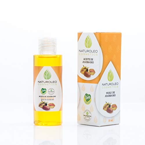 Naturoleo Cosmetics - Aceite Jojoba BIO - 100% Puro y Natural Ecológico Certificado - 50 ml