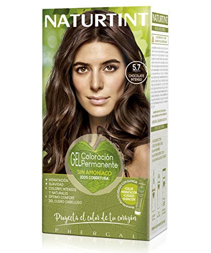 NATURTINT Biobased, Coloración sin amoniaco, 5.7 Chocolate Intenso, 100% cobertura de canas, Ingredientes vegetales, Color natural y duradero, 170 ml