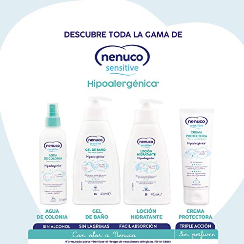 Nenuco Sensitive Gel de Baño Hipoalergénico para bebé con olor a Nenuco y pH equilibrado, 400 ml