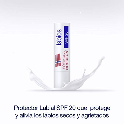 Neutrogena Protector Labial Fórmula Noruega SPF 20, Pack 2 x 4,8 gr