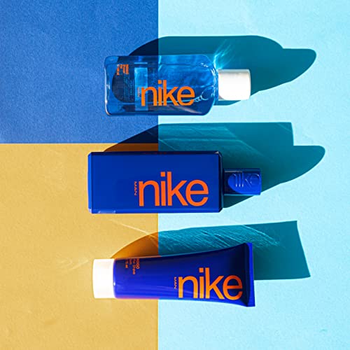 NIKE - Indigo, Estuche Regalo de Hombre, Pack de 3 Piezas (Perfume 100 ml + After Shave Bálsamo Hombre 75 ml + Gel Baño 100 ml)