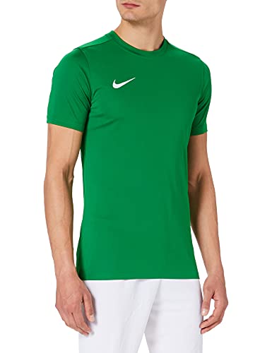 Nike M Nk Dry Park Vii Jsy Ss - Camiseta De Manga Corta Hombre, Verde (Pine Green/White), L, Unidad