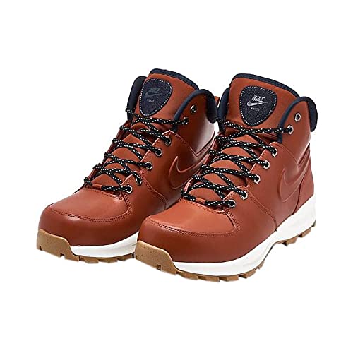 Nike Manoa Leather SE, Zapatillas Deportivas Hombre, Rugged Orange Rugged Orange Armory Navy Summit White Gum Lt Brown, 42 EU