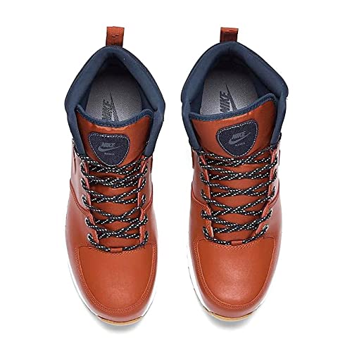 Nike Manoa Leather SE, Zapatillas Deportivas Hombre, Rugged Orange Rugged Orange Armory Navy Summit White Gum Lt Brown, 42 EU