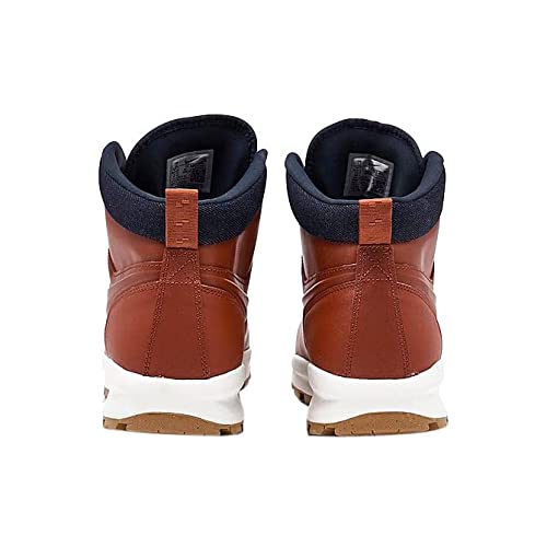 Nike Manoa Leather SE, Zapatillas Deportivas Hombre, Rugged Orange Rugged Orange Armory Navy Summit White Gum Lt Brown, 42 EU