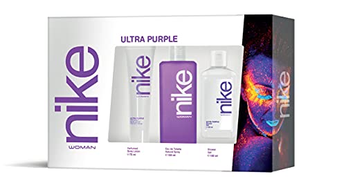 Nike Ultra Purple Estuche de Regalo para Mujer EdT 100ml + Body Lotion 75ml + Gel Baño 100ml