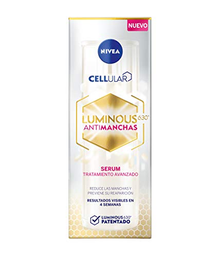 NIVEA Cellular LUMINOUS 630 Pack Antimanchas Tratamiento Avanzado, set de regalo con sérum facial (1 x 30 ml) y crema de día (1 x 40 ml) para una piel uniforme y luminosa