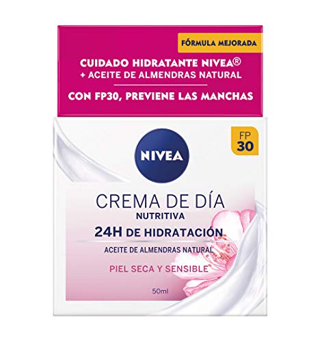 NIVEA Crema de Día Nutritiva Piel Seca y Sensible SPF30 50 ml