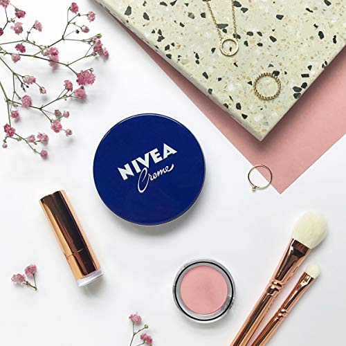 NIVEA Creme (1 x 250 ml), crema hidratante corporal y facial para toda la familia, crema universal para una piel suave e hidratada, crema multiusos