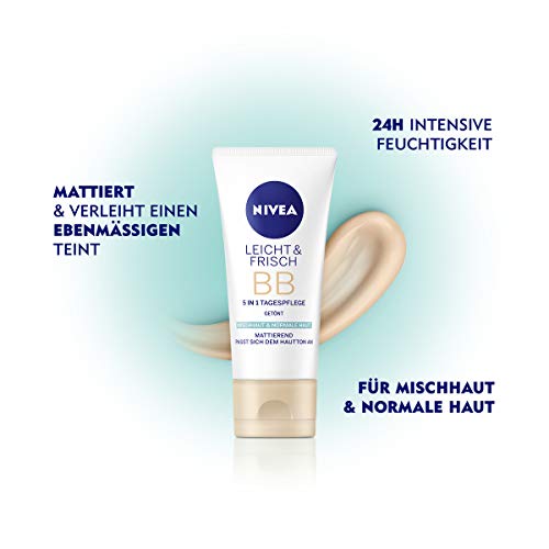 Nivea - Cuidado diario ligero y fresco para piel mixta, 50 ml, 50 ml