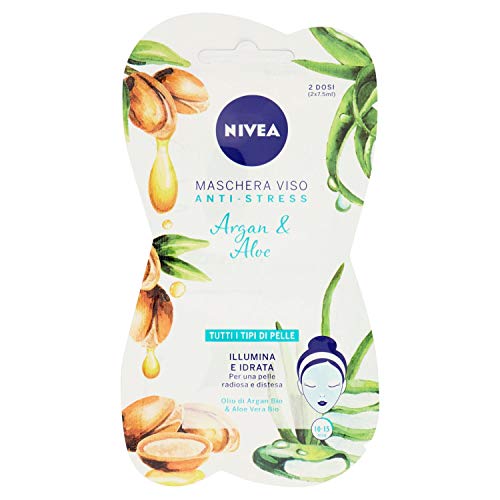 NIVEA Maschera antistress pure&natural 15 ml.82318 - Cremas y mascarillas faciales