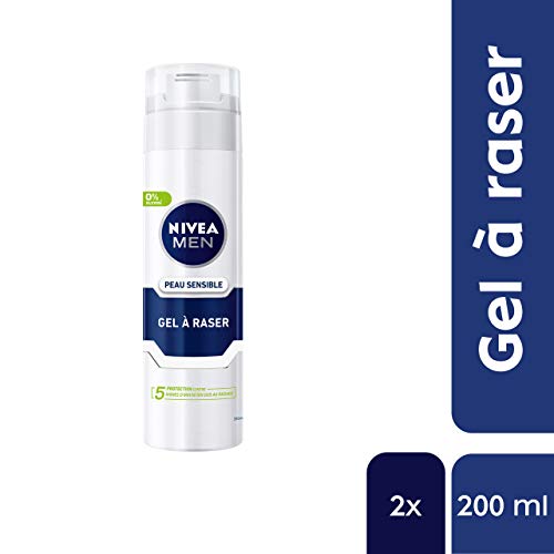 Nivea Men - Gel de afeitar, 200 ml, juego de 2 unidades