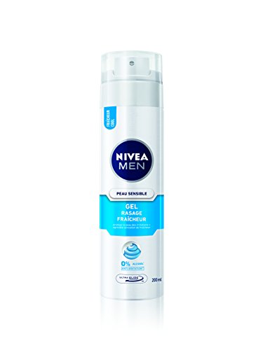 Nivea Men - Gel de afeitar fresco para piel sensible de 200 ml (3 unidades)