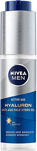 NIVEA MEN Hyaluron Gel Facial Hidratante Antiedad + NIVEA MEN Contorno de Ojos Antiedad