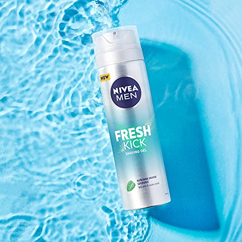 NIVEA MEN Pack Frescor & Hidratación Instantánea, set para hombre con crema gel facial (1 x 75 ml), gel de afeitar (1 x 200 ml) y bálsamo after shave (1 x 100 ml)