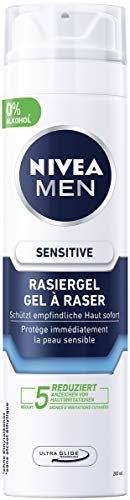 Nivea Men Sensitive - Gel de afeitar, 6 unidades (200 mililitros)