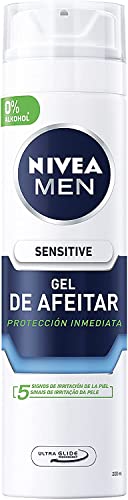 NIVEA MEN Sensitive Gel de afeitar para piel sensible + NIVEA MEN Sensitive Bálsamo After Shave + NIVEA MEN Fresh (1 x 75 ml), gel hidratante facial y corporal