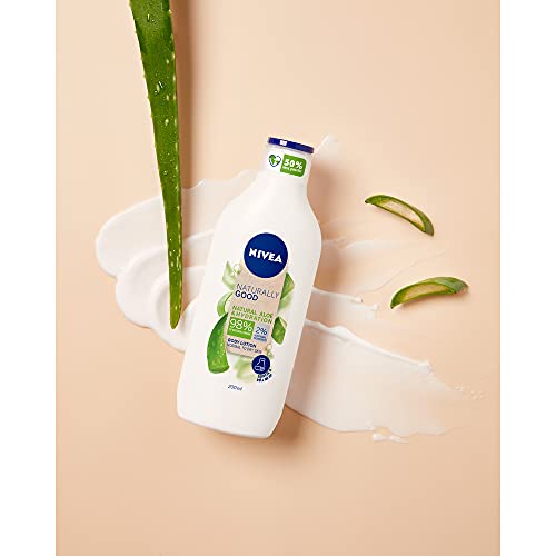 NIVEA Naturally Good Loción Corporal Aloe Vera Hidratante Piel Normal y Seca 350 ml