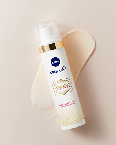 NIVEA Pack Luminous Antimanchas Tratamiento Avanzado, caja de regalo para mujer con crema de día (1 x 40 ml), crema de manos (1 x 50 ml) y contorno de ojos (1 x 15 ml)